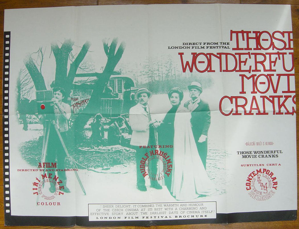 Those Wonderful Movie Cranks  (a.k.a. Bajecni muzi s klikou)  (a.k.a. Magicians of the Silverscreen)  Original Quad Movie Poster  