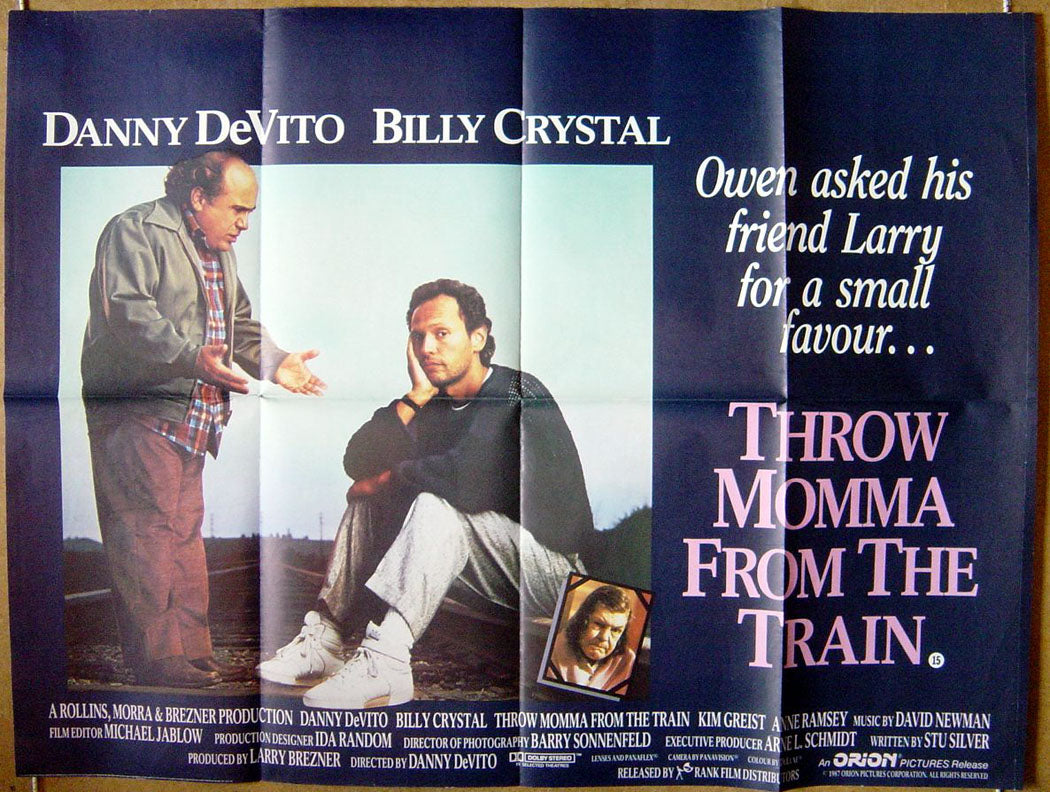 Throw Momma From The Train  Original Quad Movie Poster  