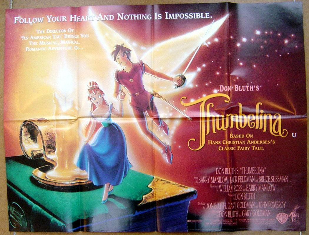 Thumbelina  Original Quad Movie Poster  