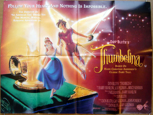 Thumbelina  Original Quad Movie Poster  