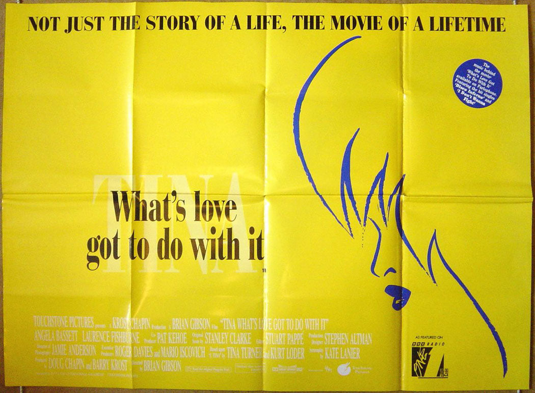 Tina : What's Love Got To Do With It  (Yellow Version)  Original Quad Movie Poster  