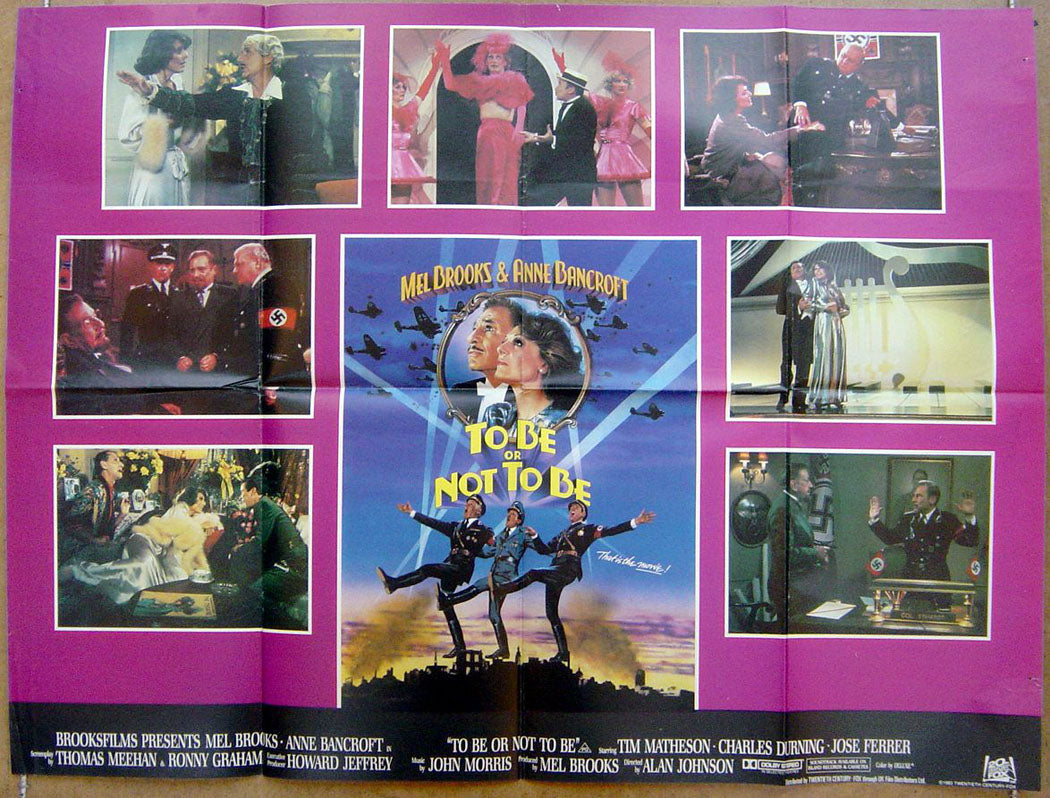 To Be Or Not To Be  (Design 2)  Original Quad Movie Poster  