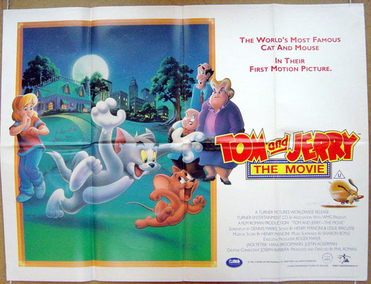 Tom And Jerry  Original Quad Movie Poster  