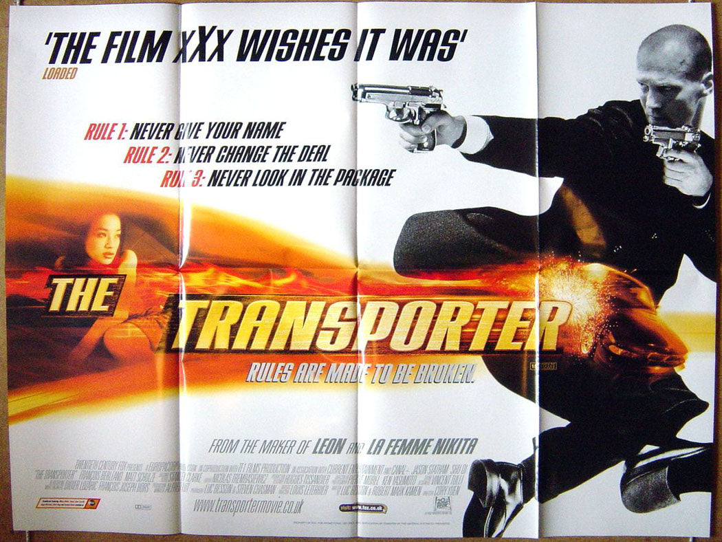 The Transporter  Original Quad Movie Poster  