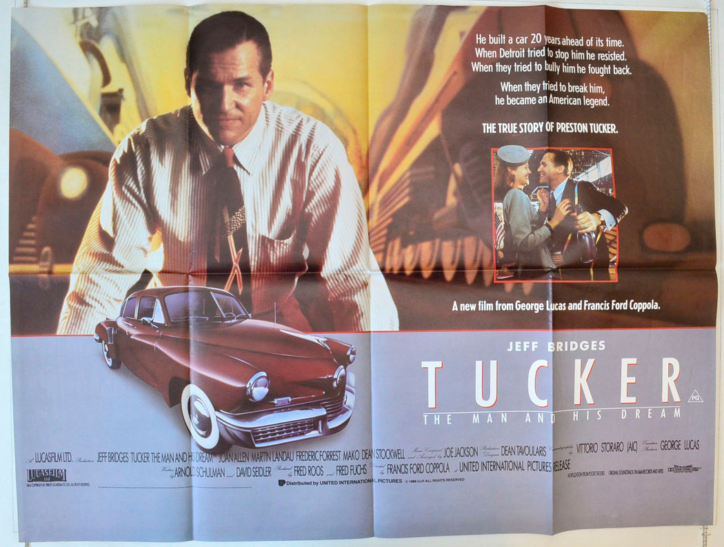 Tucker : The Man And His Dream Original British Quad Poster - Movie Poster