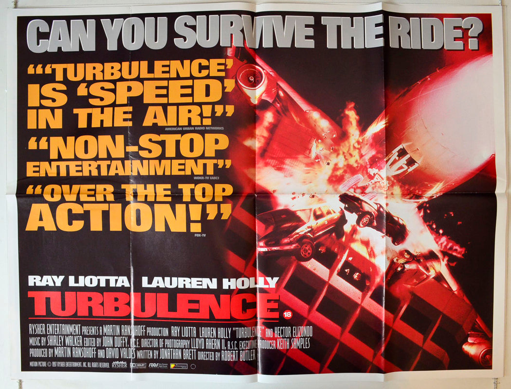 Turbulence Original British Quad Poster - Movie Poster