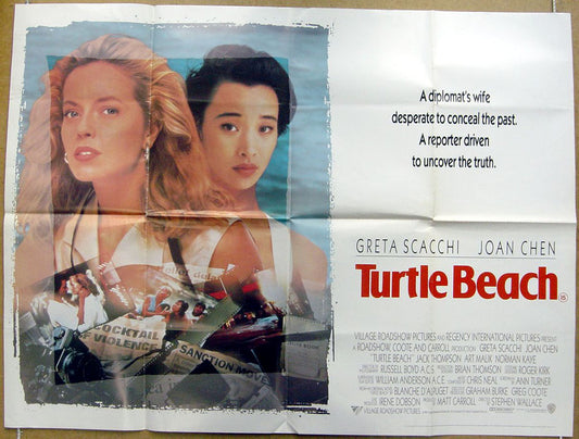 Turtle Beach  Original Quad Movie Poster  