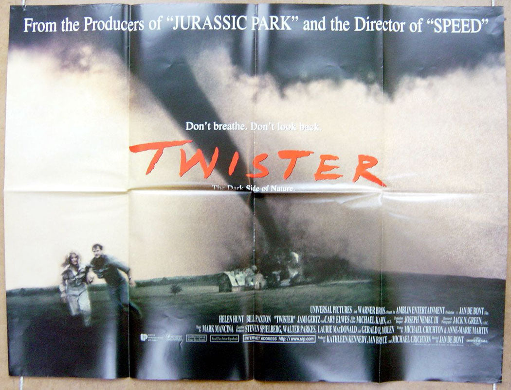 Twister  (Design 1)  Original Quad Movie Poster  