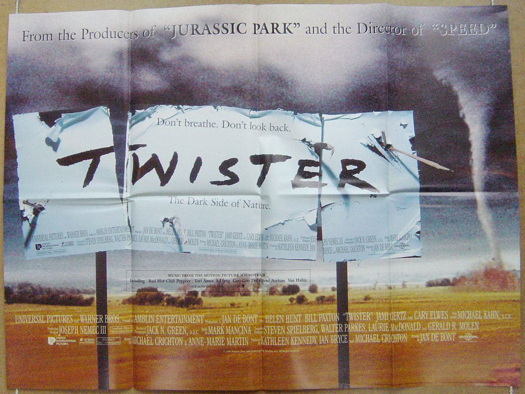 Twister  (Design 2)  Original Quad Movie Poster  