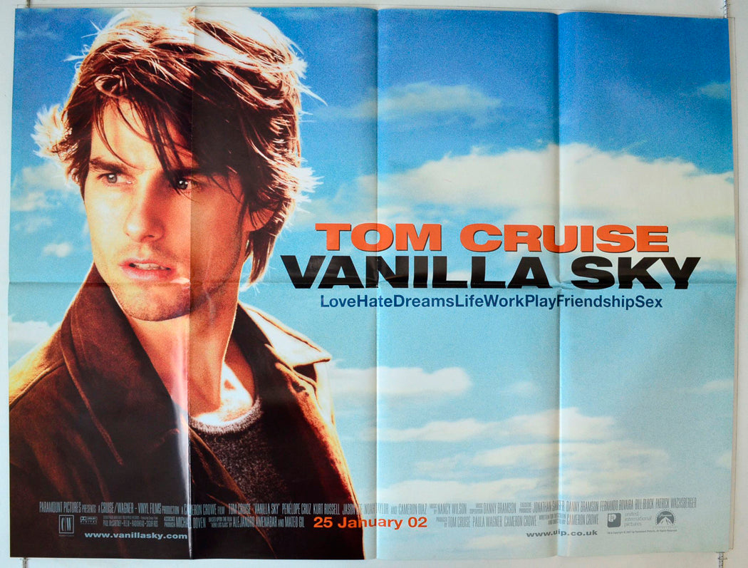 Vanilla Sky Original British Quad Poster - Movie Poster