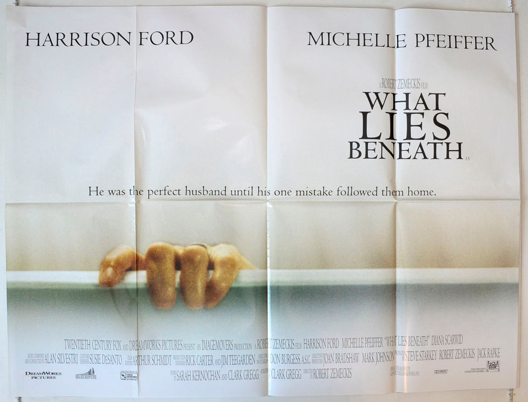 What Lies Beneath Original British Quad Poster - Movie Poster