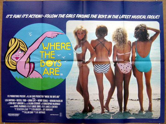 Where The Boys Are  Original Quad Movie Poster  