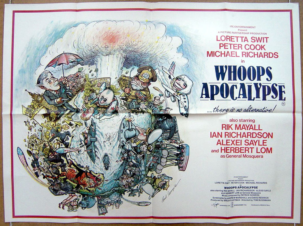 Whoops Apocalypse  Original Quad Movie Poster 