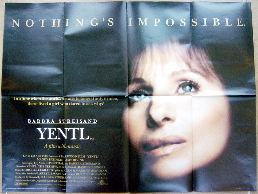 Yentl  Original Quad Movie Poster  