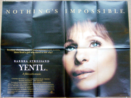 Yentl  Original Quad Movie Poster  