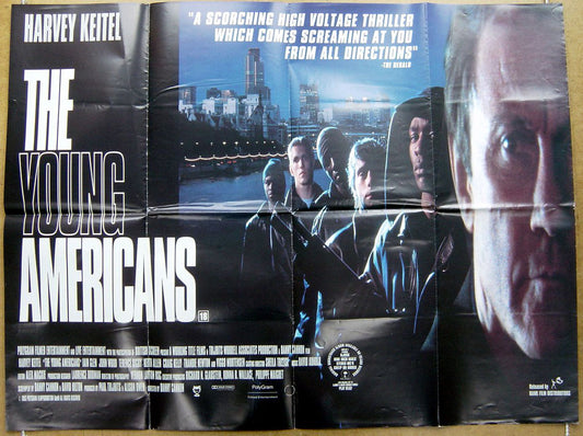 The Young Americans  Original Quad Movie Poster  