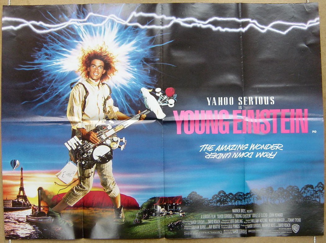 Young Einstein  Original Quad Movie Poster