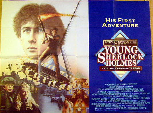 Young Sherlock Holmes  Original Quad Movie Poster  