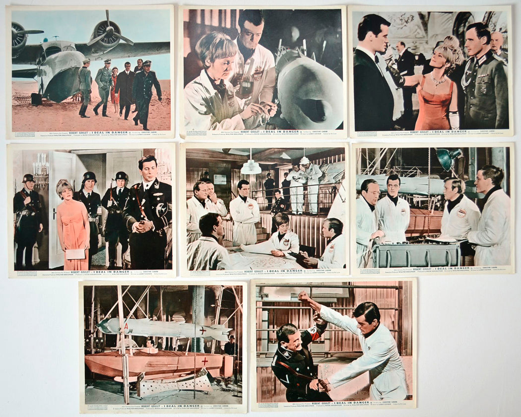 I Deal In Danger   Set of 8 Original Lobby Cards / Colour Front Of House Stills