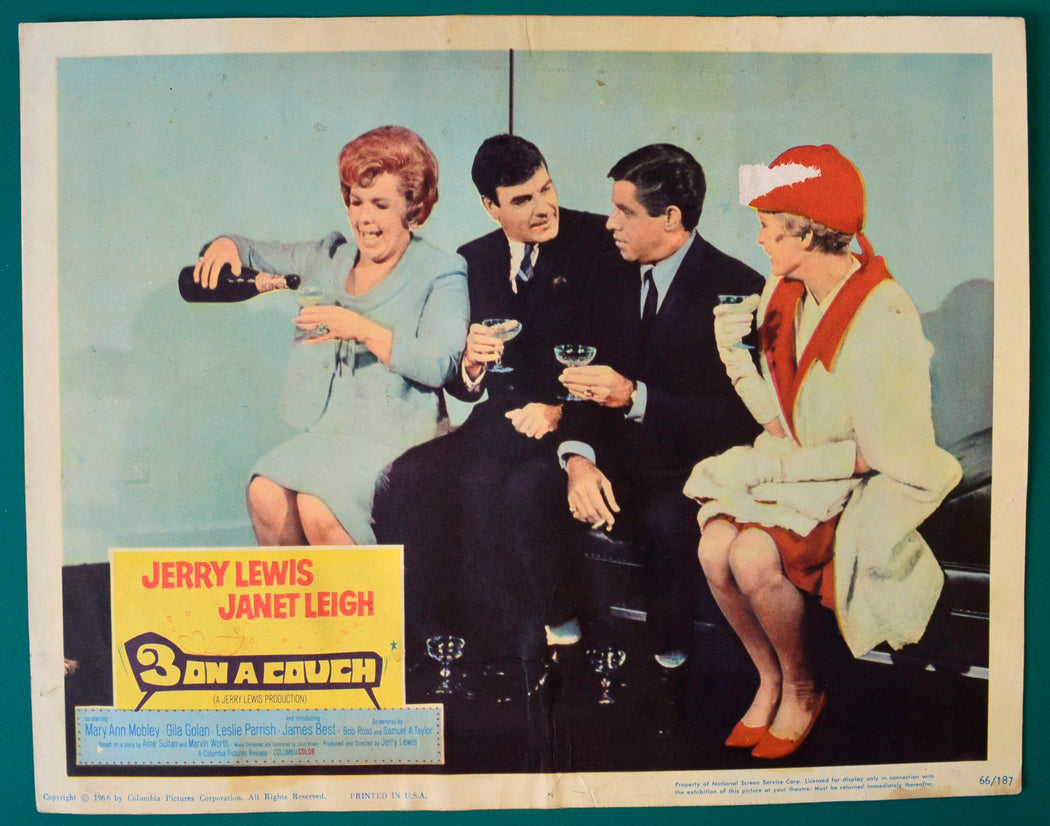 3 On A Couch Original USA Cinema Lobby Card 