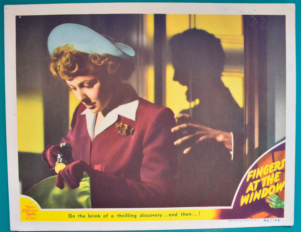 Fingers At The Window Original USA Cinema Lobby Card 