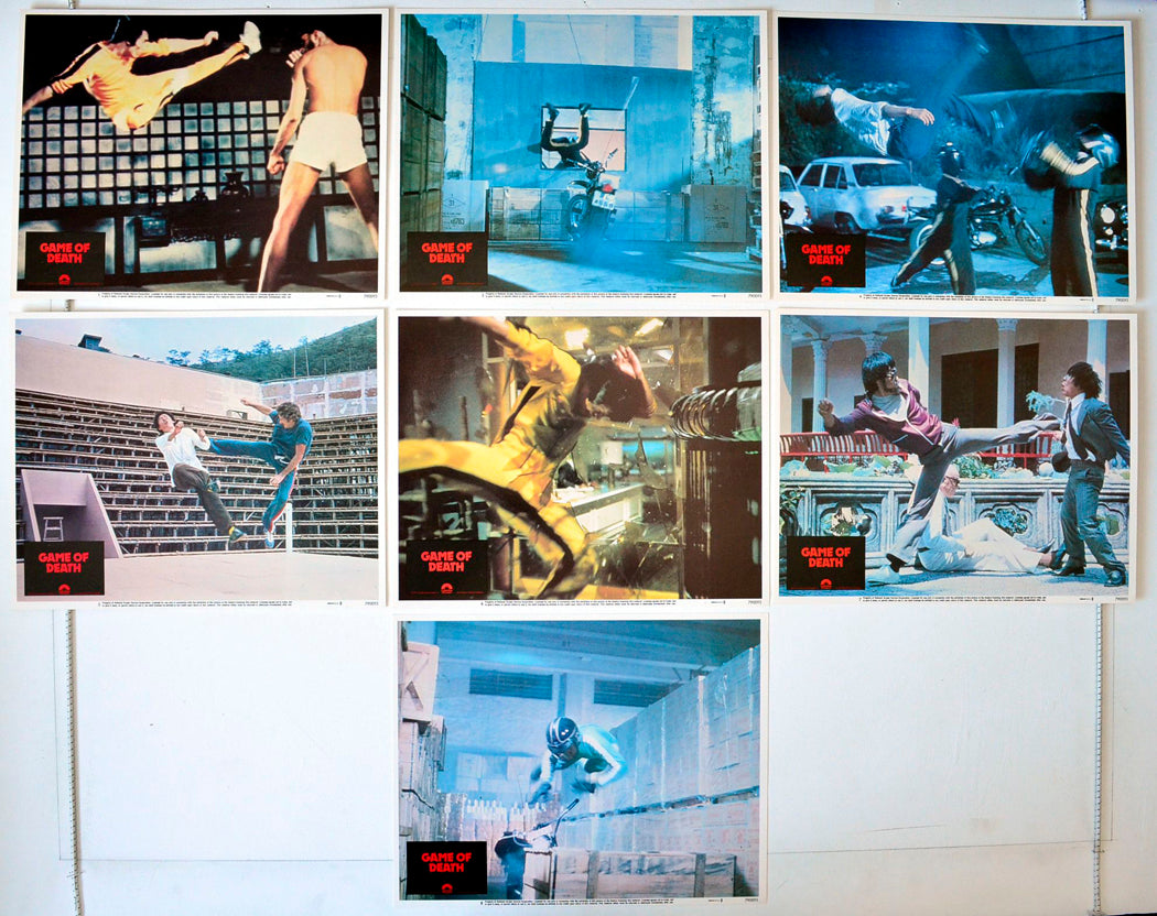 Game Of Death 7 Original USA Cinema Lobby Cards 