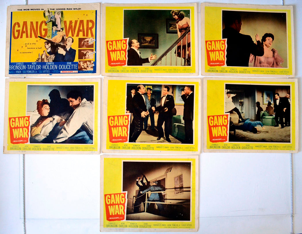 Gang War 7 Original USA Cinema Lobby Cards 