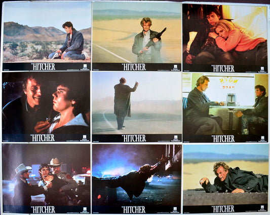 The Hitcher Set of 10 Original UK Cinema Lobby Cards 