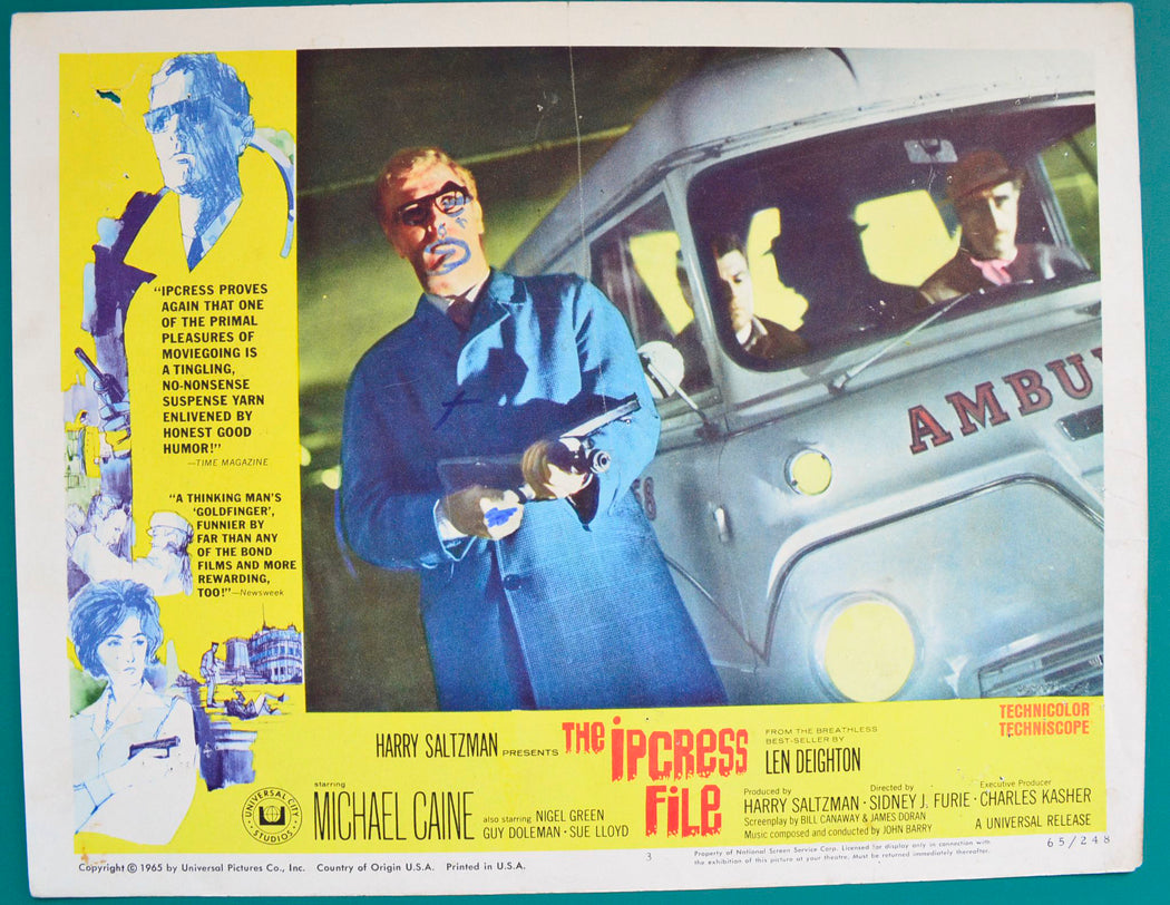 The Ipcress File Original USA Cinema Lobby Card 