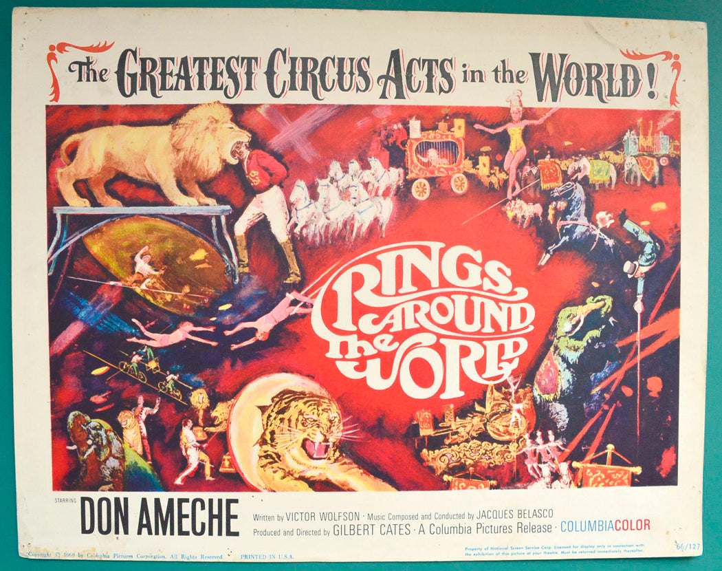 Rings Around The World Original USA Cinema Lobby Card 