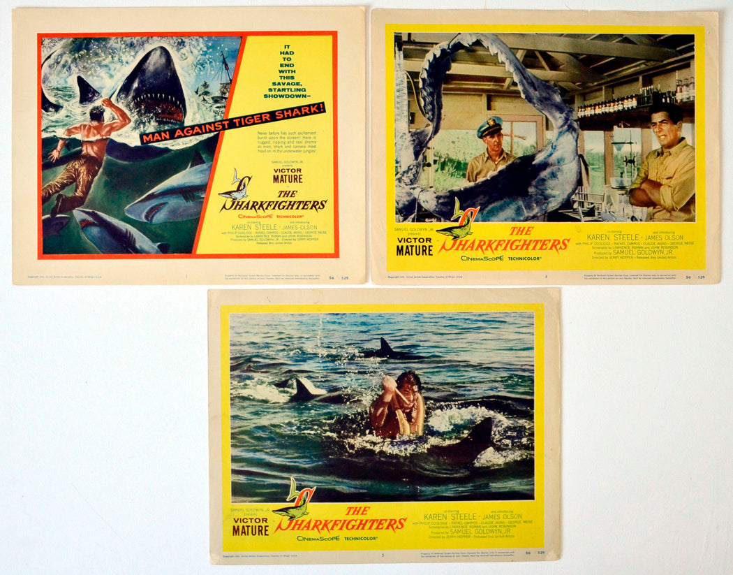 The Sharkfighters 3 Original USA Cinema Lobby Cards 