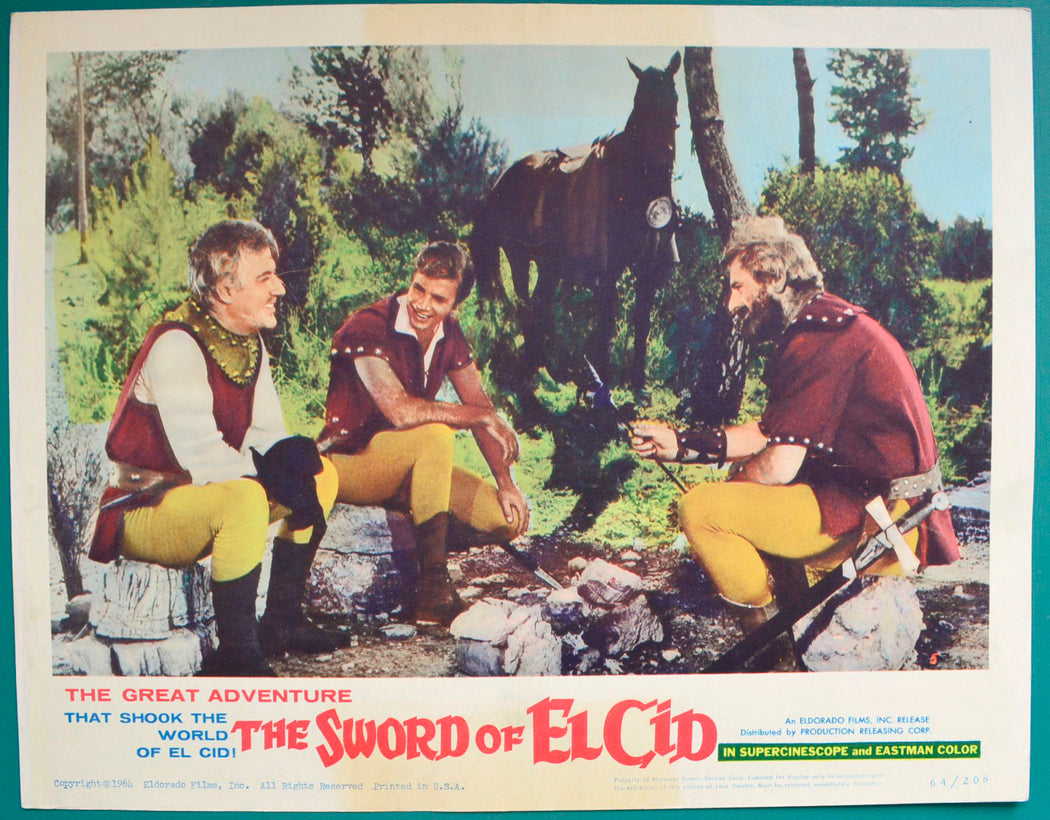 The Sword Of El Cid  (a.k.a. La spada del Cid)   Original USA Cinema Lobby Card 