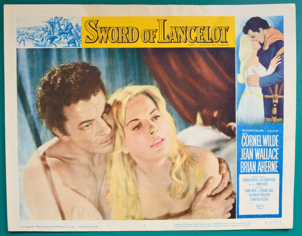 The Sword Of Lancelot  (a.k.a. Lancelot and Guinevere)   Original USA Cinema Lobby Card #5 