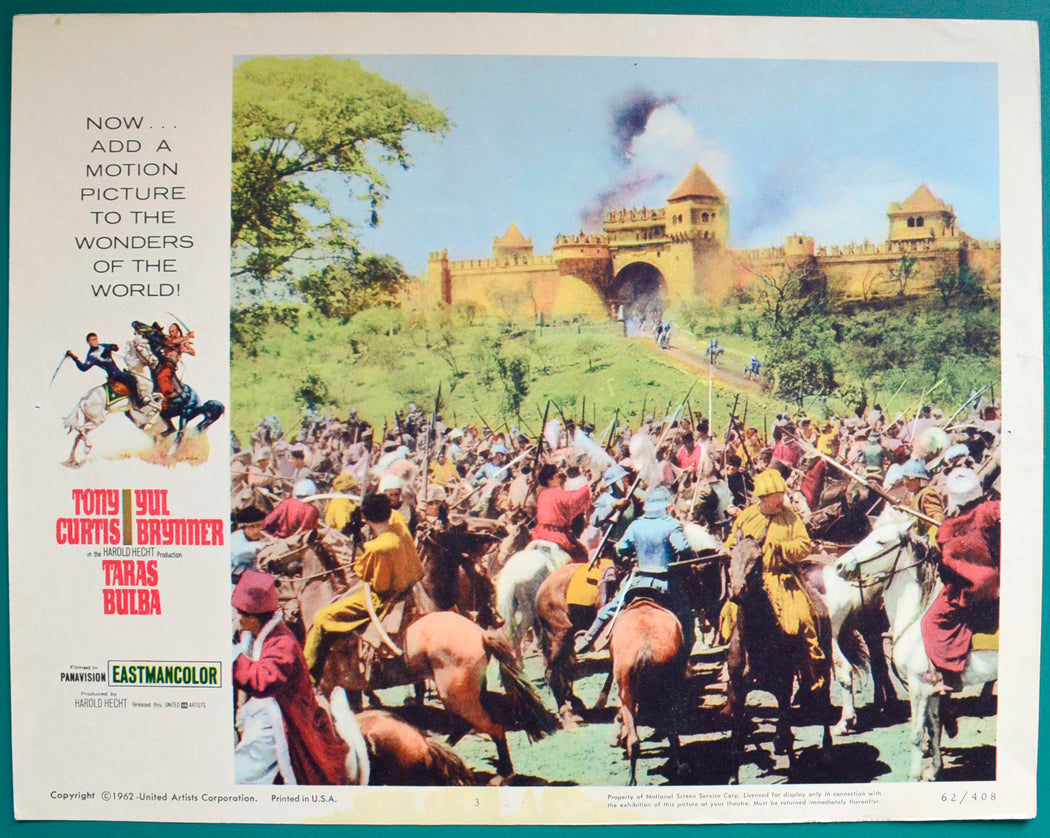 Taras Bulba Original USA Cinema Lobby Card #3 