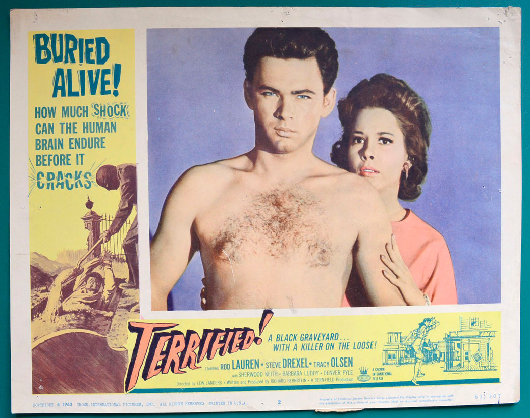 Terrified Original USA Cinema Lobby Card #2 