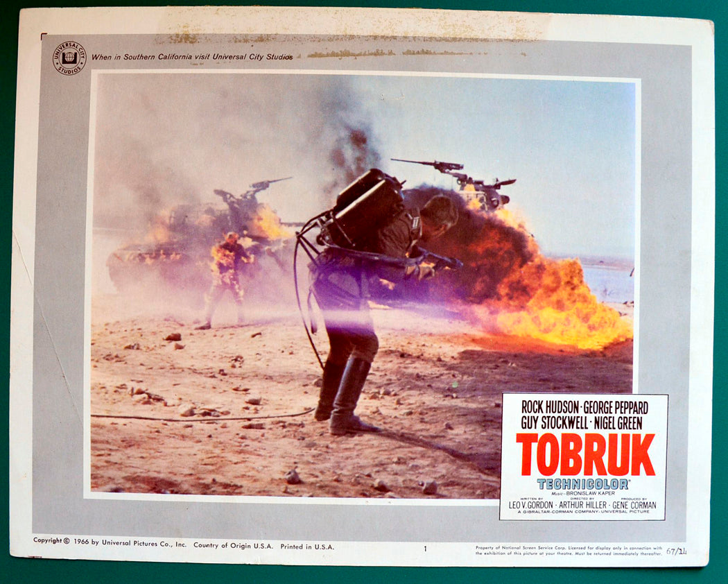 Tobruk Original USA Cinema Lobby Card #1 