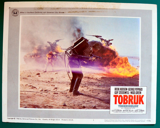 Tobruk Original USA Cinema Lobby Card #1 