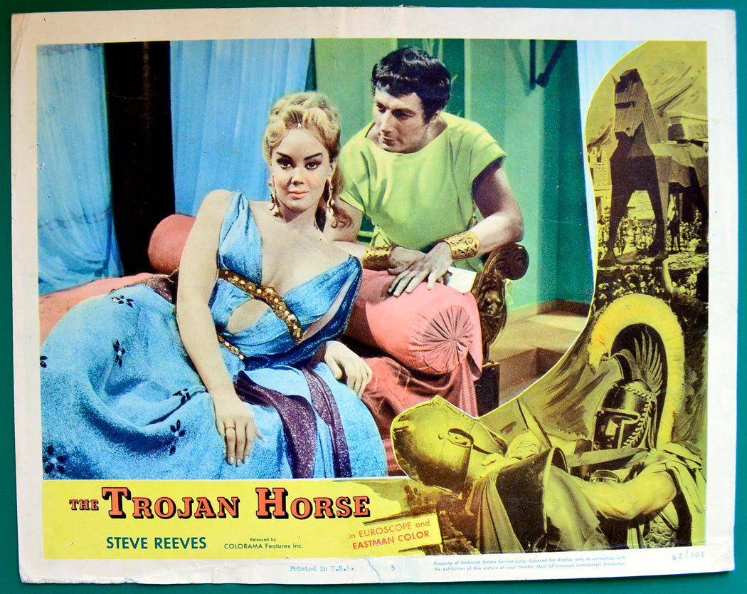 The Trojan Horse  (a.k.a. The Wooden Horse Of Troy)   Original USA Cinema Lobby Card #5 