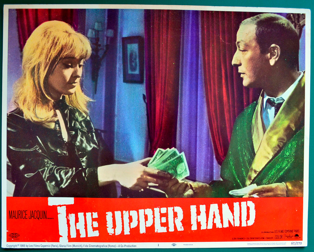 The Upper Hand  (a.k.a. Rififi in Paris)  (a.k.a. Du rififi à Paname)   Original USA Cinema Lobby Card #1 