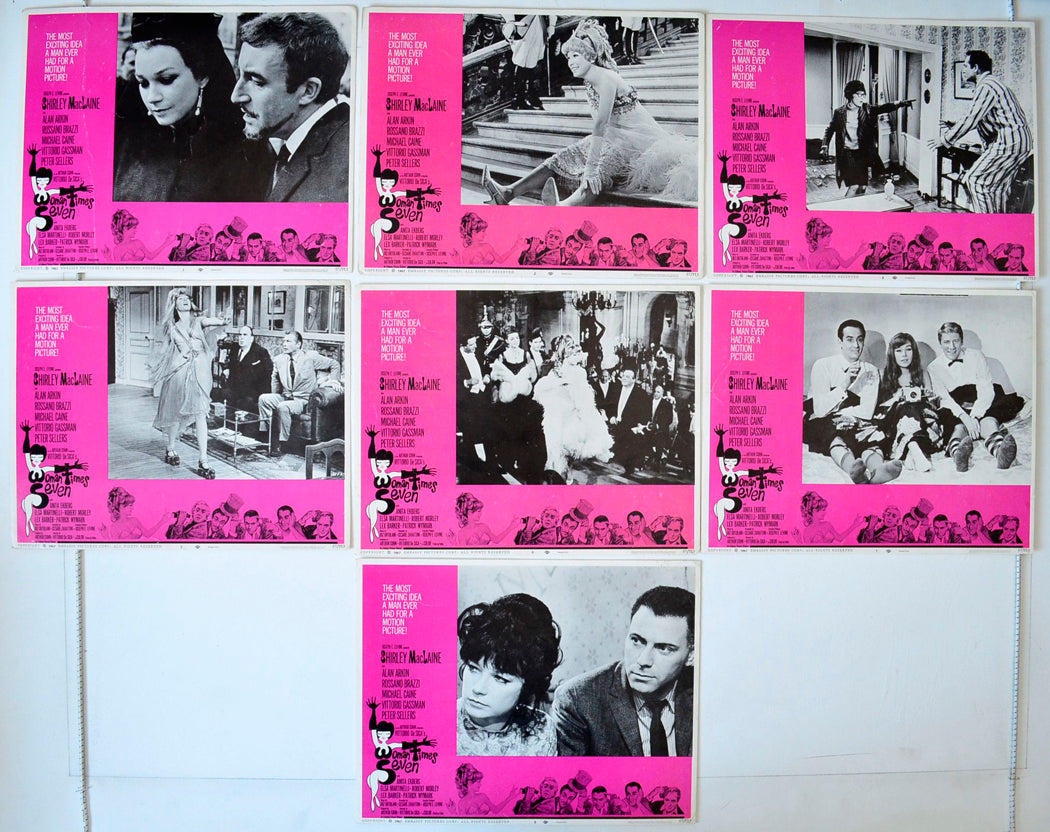 Woman Times Seven 7 Original USA Cinema Lobby Cards 