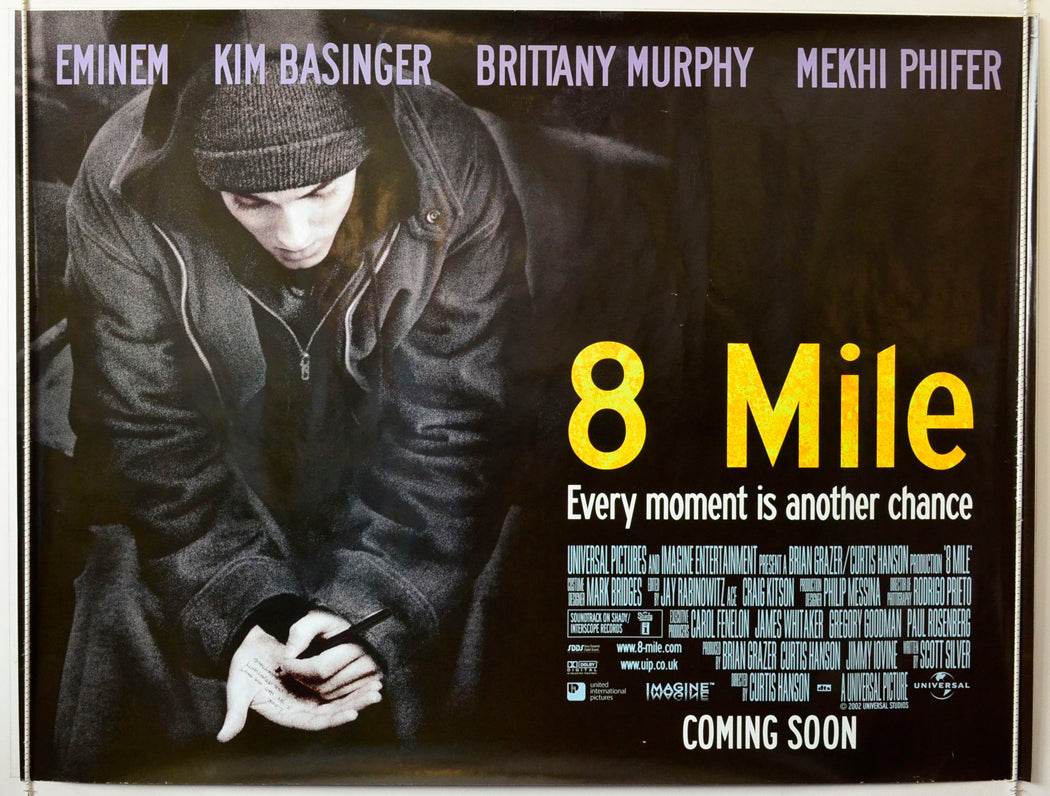 8 Mile Original British Quad Poster - Movie Poster