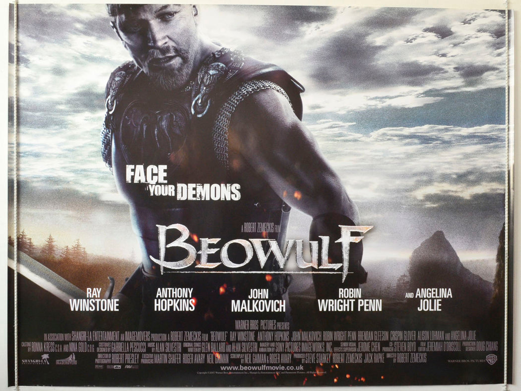 Beowulf Original British Quad Poster - Movie Poster