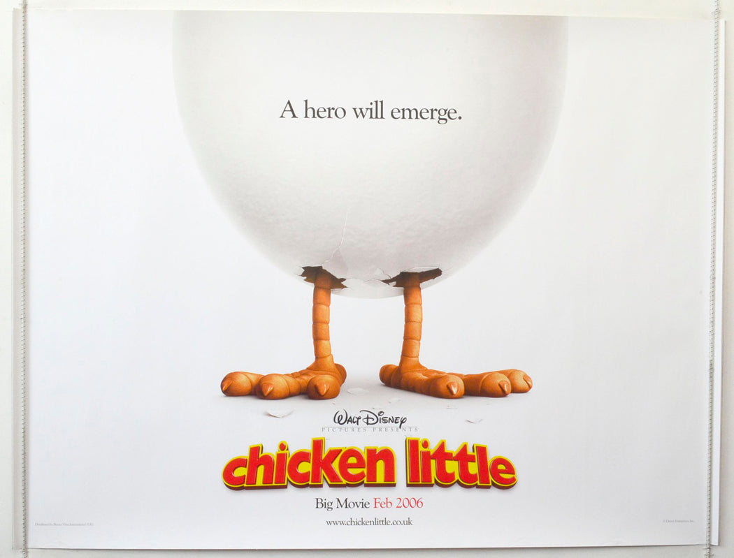 Chicken Little  (Teaser / Advance Version)   Original British Quad Poster - Movie Poster