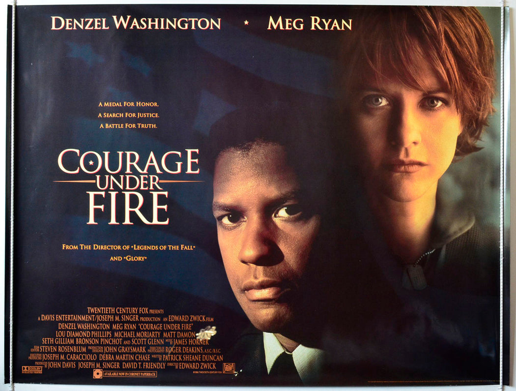 Courage Under Fire Original British Quad Poster - Movie Poster