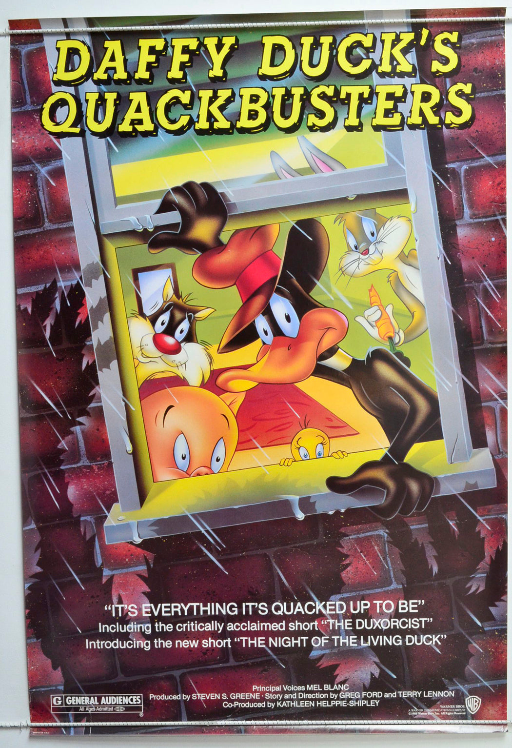 Daffy Duck's Quackbusters Original One Sheet Poster - Movie Poster