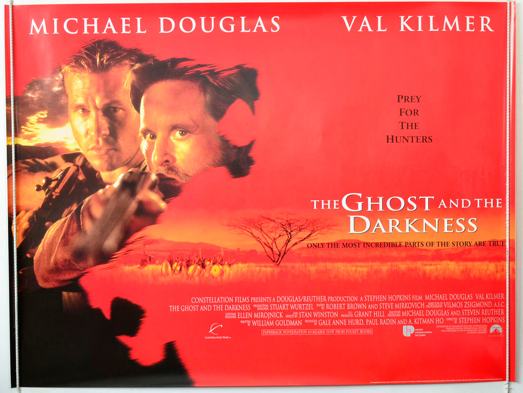 The Ghost And The Darkness Original British Quad Poster - Movie Poster