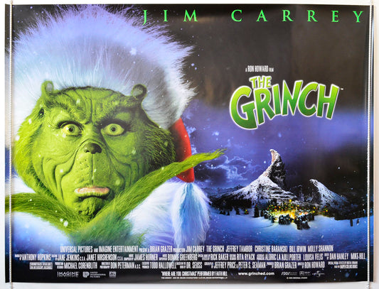 The Grinch Original British Quad Poster - Movie Poster