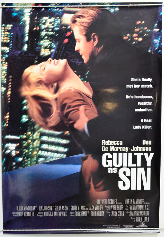 Guilty As Sin Original One Sheet Poster - Movie Poster