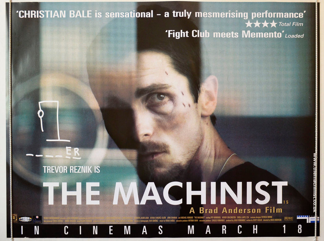 The Machinist Original British Quad Poster - Movie Poster