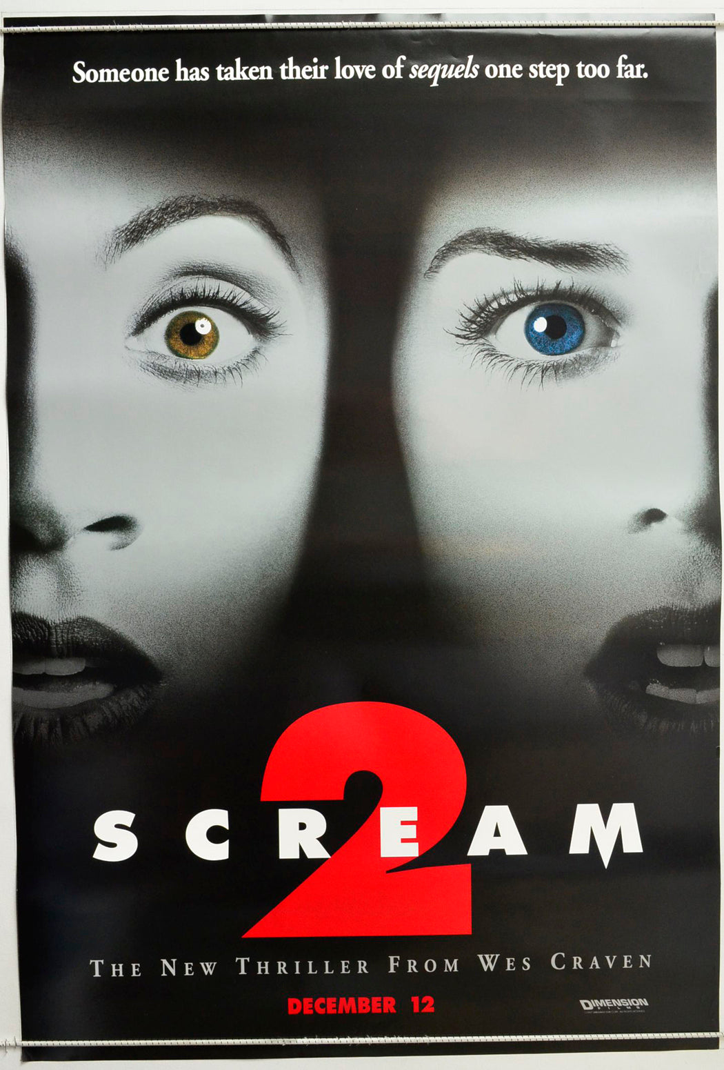 Scream 2  (Teaser / Advance Version)   Original One Sheet Poster - Movie Poster